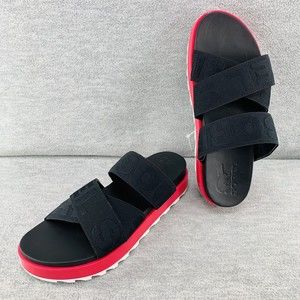 SOREL - Roaming Sport Slide Sandals Black/Pink Womens Size 12 NEW